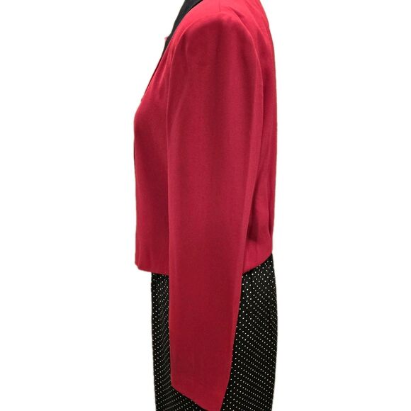 80s/90s VTG Debra Michaels Collection Blazer Womens 10 Gold Button Retro Jacket - Picture 3 of 12